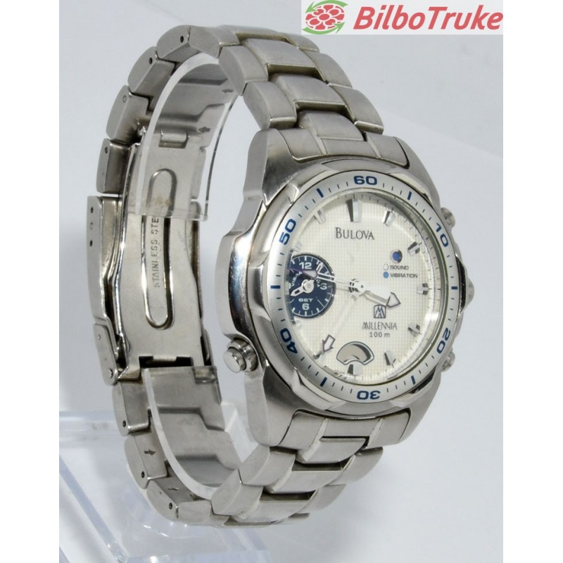 RELOJ BULOVA MILLENIA 100M ALARM BILBOTRUKE SEGUNDA MANO