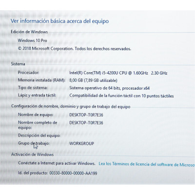 PORTATIL ACER E1-572 PG 8GB I5 4200