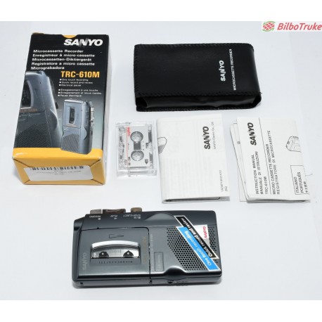 GRABADORA DE VOZ MICROCASSETTE SANYO TRC-610M