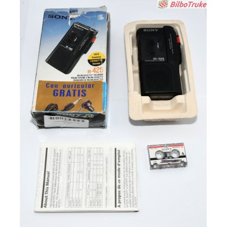 GRABADORA DE VOZ MICROCASSETTE SONY M-425