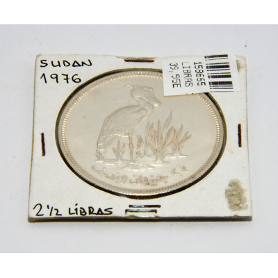 MONEDA 2.5 LIBRAS 1976 PLATA