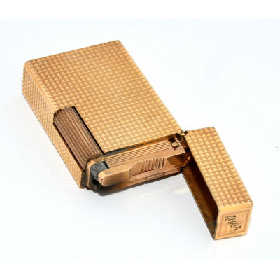 MECHERO DUPONT DORADO DECORATIVO GRABADO