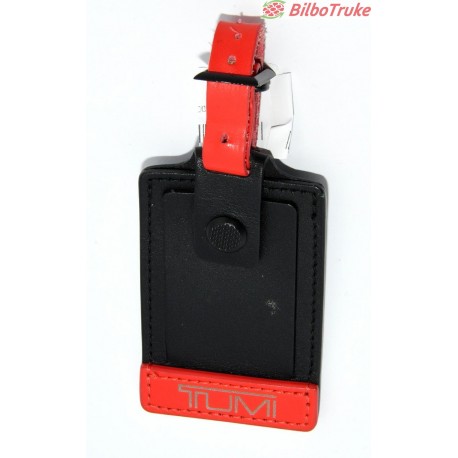 IDENTIFICADOR TUMI CUERO NEGRO ROJO