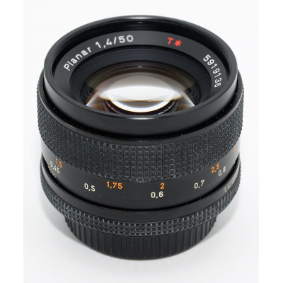 Objetivo CARL ZEISS PLANNAR 50mm 1,4 para CONTAX