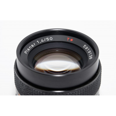Objetivo CARL ZEISS PLANNAR 50mm 1,4 para CONTAX