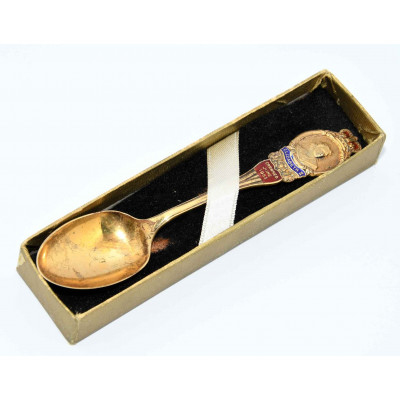 CUCHARA PLATA CORONACION ISABEL II 1953