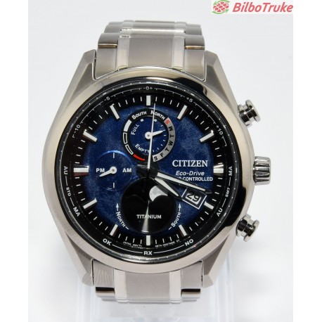 RELOJ CITIZEN BY1010-81L ECO-DRIVE MONDPHASE TITANIUM