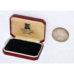 MONEDA 1 CORONA CHURCHILL 1974 PLATA