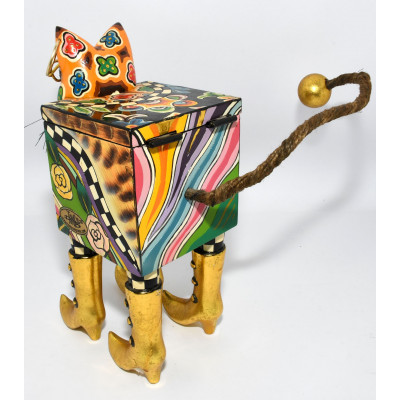 CAJA GATO POP ART TOMS DRAG