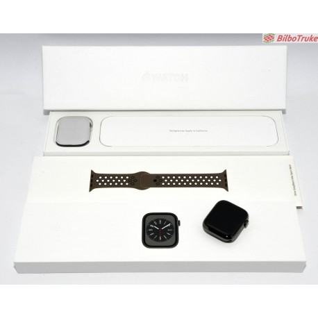 APPLE WATCH SERIES 8 CEL ACERO 45MM GRIS