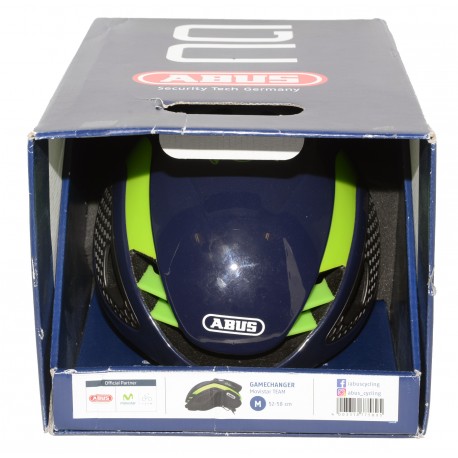 CASCO CICLISMO ABUS GAMECHANGER EQUIPO MOVISTAR