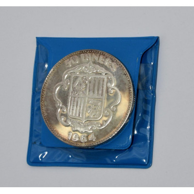 MONEDA 50 DINERS 1964 NAPOLEON PLATA