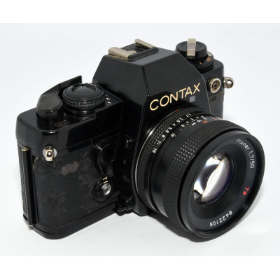 CAMARA ANALÓGICA CONTAX 139 QUARTZ + PLANAR 50MM 1.7 + YASHICA 135MM 2.8