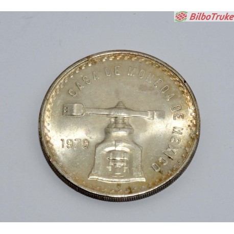 MONEDA PLATA ONZA MEXICO 1979
