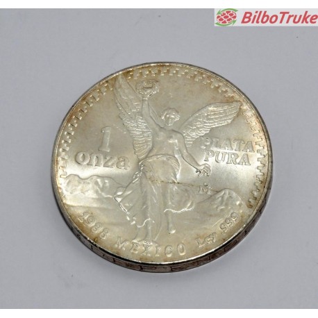 ONZA PLATA LIBERTAD 1988 MEXICO