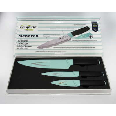 SET DE 3 CUCHILLOS SAN IGNACIO SERIE MENORCA