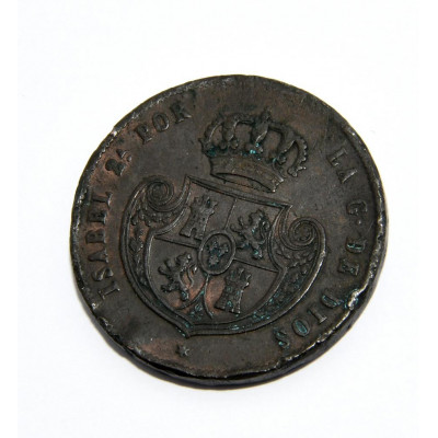 MONEDA MEDIO REAL 1853