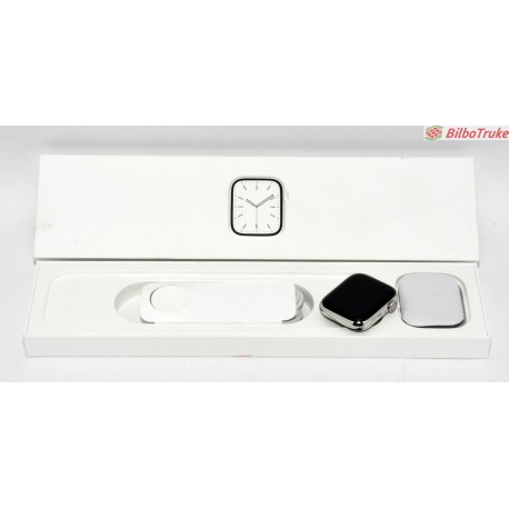APPLE WATCH SERIES 7 45MM STEEL LTE PLATA SIN CORREA