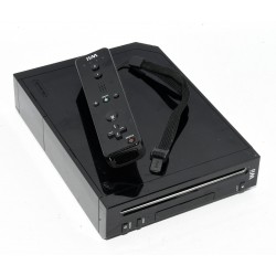 CONSOLA NINTENDO WII NEGRA CON MANDO