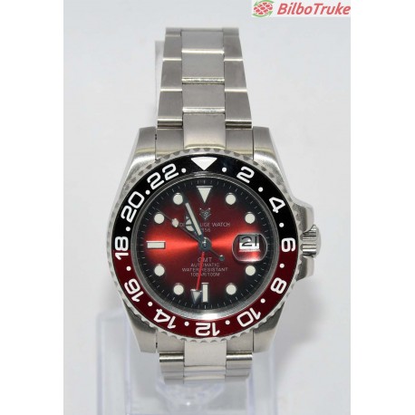 RELOJ AUTOMATICO DESIGN LIGE WATCH 1856 GMT 100M