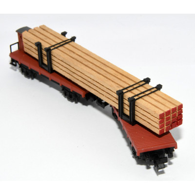 VAGON DOBLE PLATAFORMA IBETREN TRANSPORTE MADERA