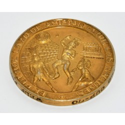 MEDALLA MUNDIAL MEXICO 70 PLATA (48.13G) DORADA