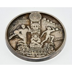 MEDALLA MUNDIAL MEXICO 70 PLATA (56.75G)