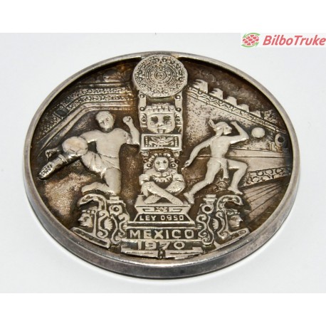 MEDALLA MUNDIAL MEXICO 70 PLATA (56.75G)