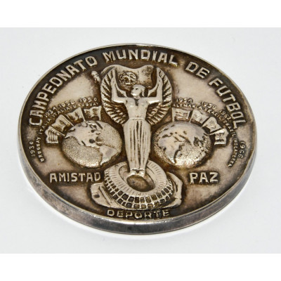 MEDALLA MUNDIAL MEXICO 70 PLATA (56.75G)