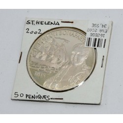 MONEDA SANTA HELENA 2002 NAPOLEON PLATA