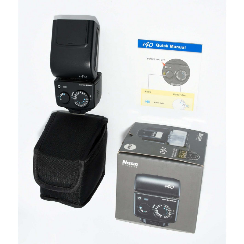 Nissin I40 Flash TTL Per Fuji – Numero Guida 40, Testa Orientabile, Sincronizzazione Rapida, LED Video E Wireless Slave