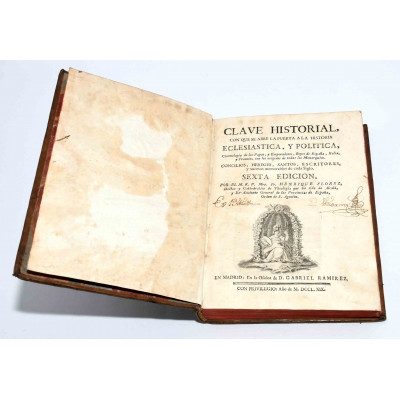 CLAVE HISTORIA ECLESIASTICA Y POLITICA 1790 (SEXTA EDICION)