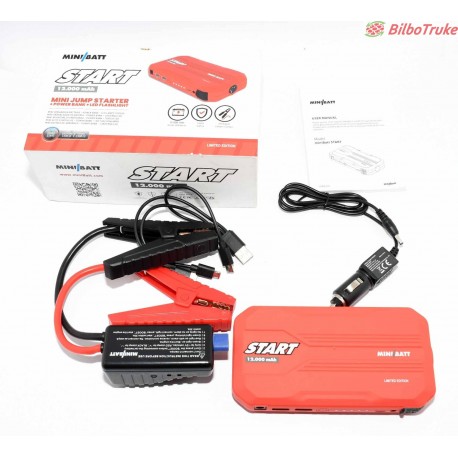 CARGADOR BATERIAS COCHE MINIBATT START 12000