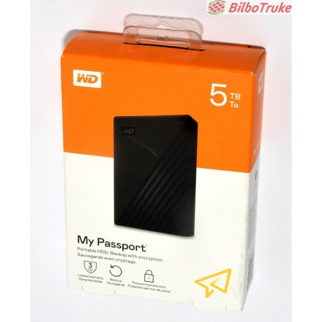 DISCO DURO EXTERNO WD MY PASSPORT 5TB PRECINTADO