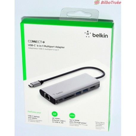 BELKIN CONNECT USBC 6IN1 MULTIPORT