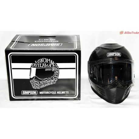 CASCO DE MOTO INTEGRAL SIMPSON VENOM CARBON