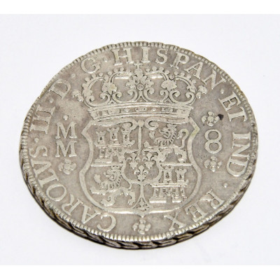 MONEDA 8 REALES COLUMNARIO CARLOS III 1762 (MEXICO)