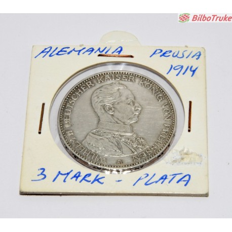 MONEDA 3 MARCOS 1914