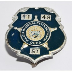 PLACA POLICIA NACIONAL REVOLUCIONARIA CUBA