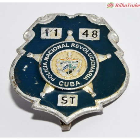PLACA POLICIA NACIONAL REVOLUCIONARIA CUBA
