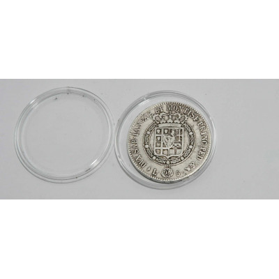 MONEDA 5 LIRAS VICTOR EMANUEL1820