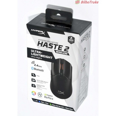 RATON HYPER X PULSEFIRE HASTE 2 WIRELESS PRECINTADO