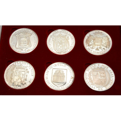 COLECCION 20 MONEDAS PLATA CIUDADES ESPANOLAS