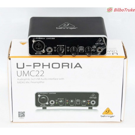 INTERFAZ AUDIO BEHRINGER U-PHORIA UMC22