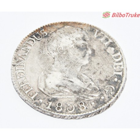 MONEDA 8 REALES FERNANDO VII 1808 CECA SEVILLA