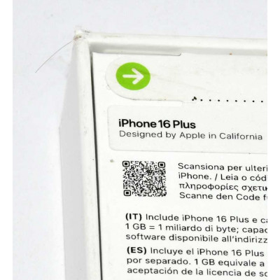 APPLE IPHONE 16 PLUS 128GB AZUL PRECINTADO