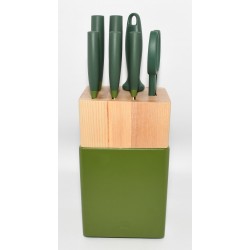SET DE CUCHILLOS CON TACO ZWILLING NOW 7 VERDE