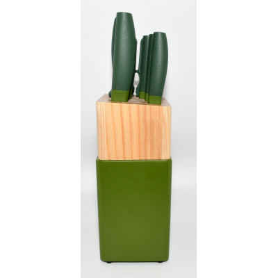 SET DE CUCHILLOS CON TACO ZWILLING NOW 7 VERDE