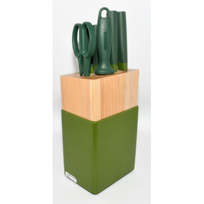 SET DE CUCHILLOS CON TACO ZWILLING NOW 7 VERDE
