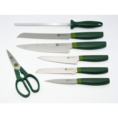 SET DE CUCHILLOS CON TACO ZWILLING NOW 7 VERDE